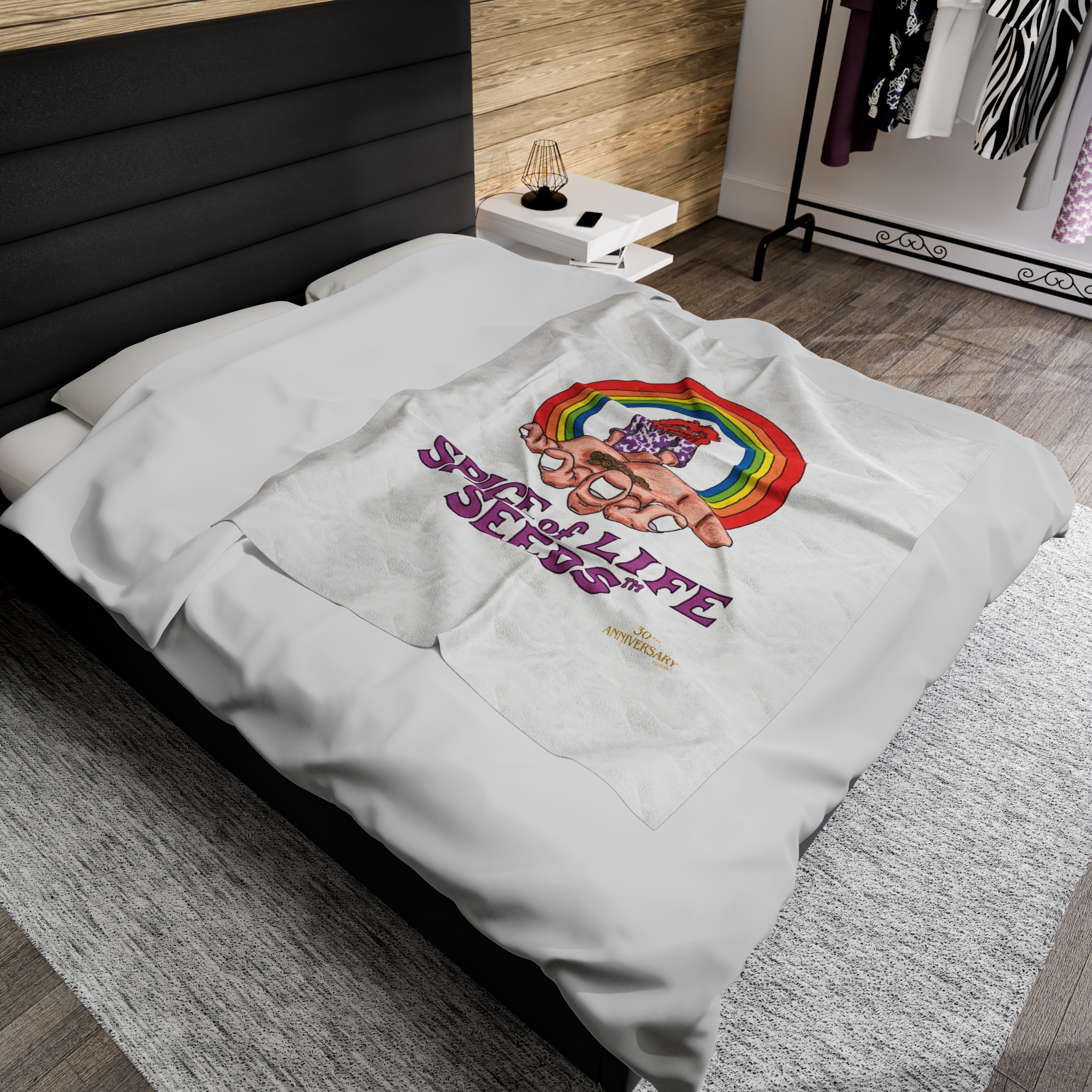30th Anniversary Edition Spice of Life™ Velveteen Plush Blanket - Image 4